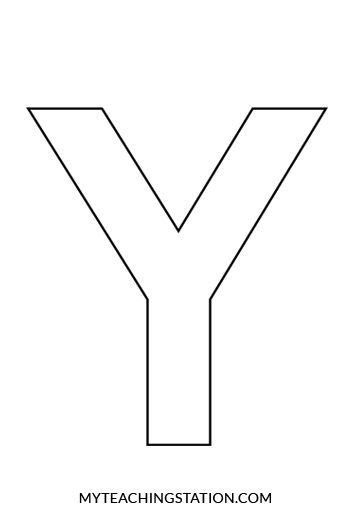 Image Result For Letter Y Alphabet Letter Templates Letter Y Crafts