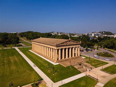 The Parthenon Stands Proudly As The Centerpiece Of Centennial Park