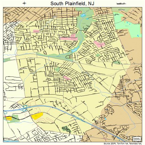 South Plainfield New Jersey Street Map 3469390