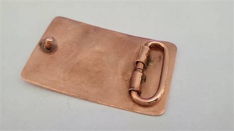 Copper Belt Buckle Handcrafted Belt Buckle Handcrafted Copper Etsy
