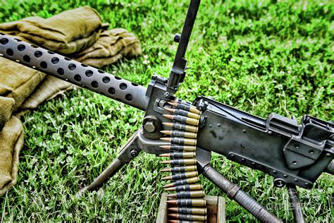 Wwii Browning30 Caliber Light Machine Gun Belt Fed Photograph By Paul