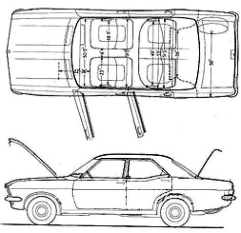 1967 Vauxhall Victor Fd 2000 Sedan Blueprints Free Outlines