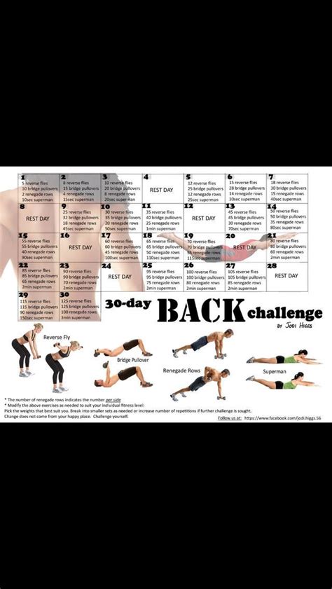 30 Back Challenge 30 Day Back Challenge Back Challenge 30 Day