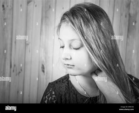 10 Year Old Girl Stock Photo Alamy