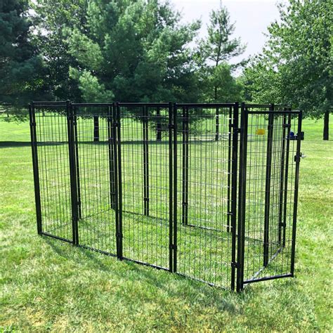 Kennel Master Black Welded Wire Dog Kennel 8 Ft X 4 Ft X 6 Ft