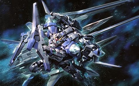 Hd Wallpaper Gundam Illustration Mobile Suit Gundam 00 Anime Space