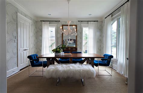 Whether you're going for bold or neutral, it is still up to you on how you will style your dining area. Cobalt Blue Chairs - Contemporary - dining room - Sally ...