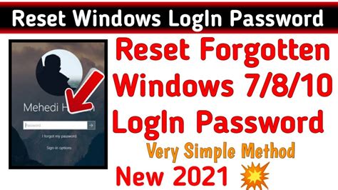 How To Reset Windows Login Password All Windows Password Reset M