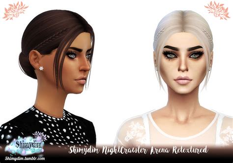 Sims 4 Hairs Shimydim Nightcrawlers Thunder Hair Rete