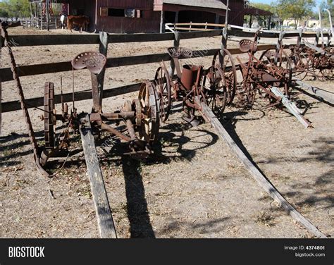 Antique Farm Equipment Image And Photo Free Trial Bigstock