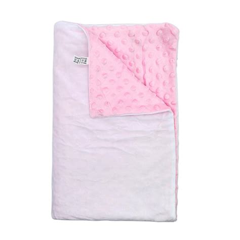 Sublimation Blank Baby Blanket 100 Polyester Blue Pink Thermal