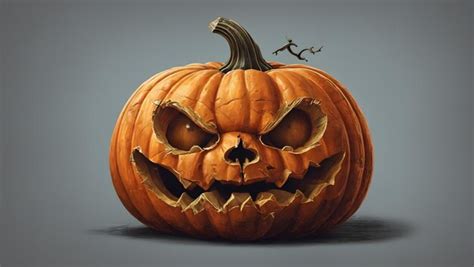 Premium Ai Image A Cheerful Halloween Pumpkin With A Toothy Smile And