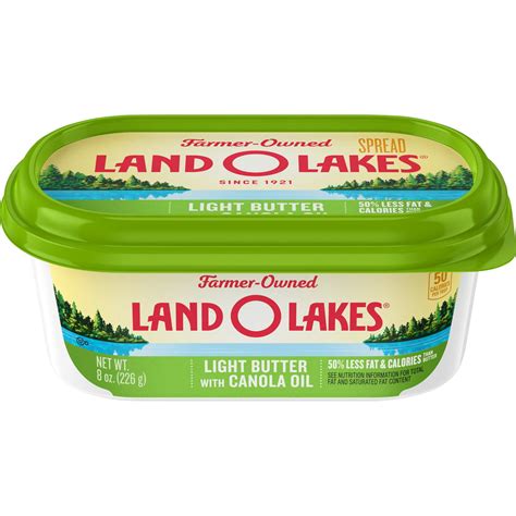 Land O Lakes Light Butter With Canola Oil 8 Oz
