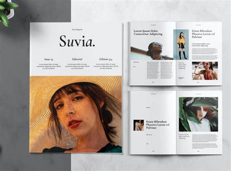 Minimalist Aesthetic Fashion Magazine Template By Print Template On