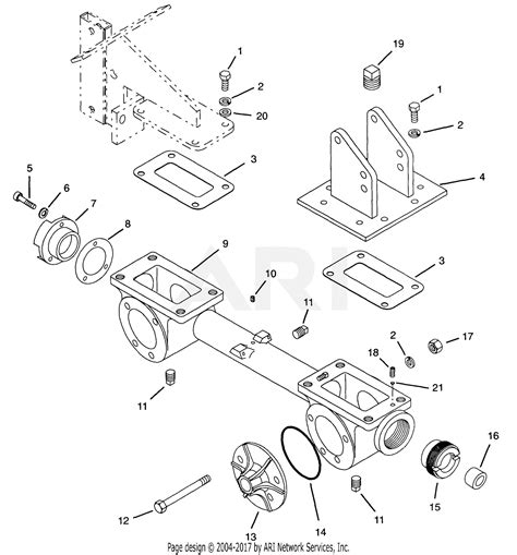 Ariens 901428 000101 Rt5020 5hp Tec 20 Tiller Parts Diagram