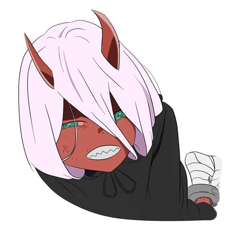 Protecc Smile Red Oni Zero Two Speed Paint Link To Video In Comments
