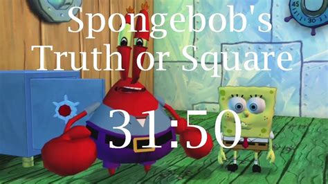 11/6/2009 (produced in 2008) spongebob, patrick SpongeBob's Truth or Square Any% speedrun in 31:50 - YouTube
