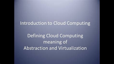Cloud computing relies on sharing of resources to achieve coherence and economies of scale. Cloud Computing - Definition - YouTube