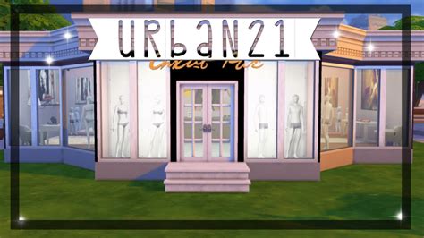 The Sims 4 Retail Speed Build Urban 21 Youtube