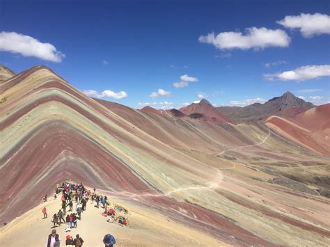 Rainbow Mountain In Cusco Peru At About 5200m Above Sea Level There