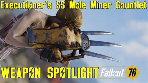 Fallout 76 Weapon Spotlights Executioners Swing Speed Mole Miner