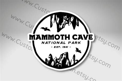 Sticker Mammoth Cave National Park Kentucky Vinyl Decal Etsy