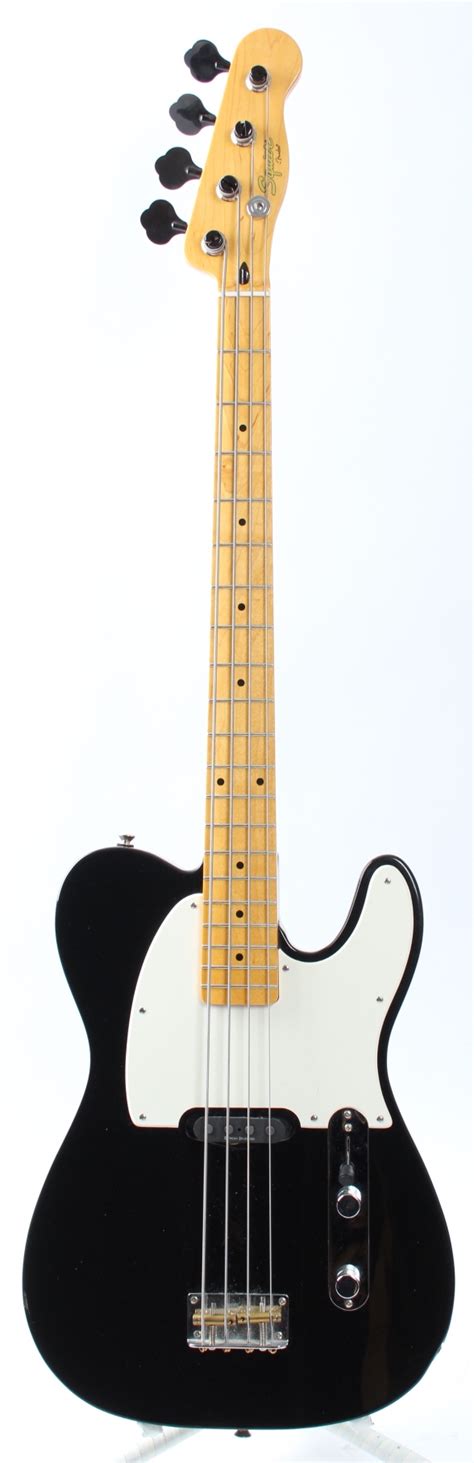 Squier Vintage Modified Telecaster Bass Black Bass For Sale