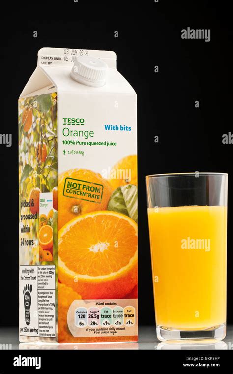 Orange Juice Carton Tesco Hi Res Stock Photography And Images Alamy