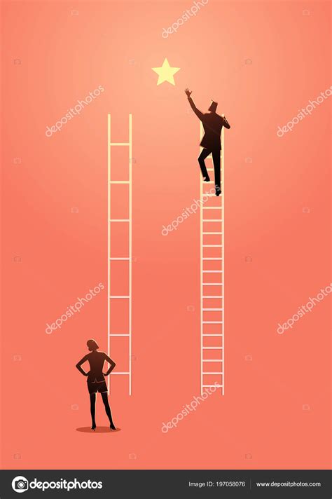 Business Vector Illustration Unfair Competition Inequality Privilage