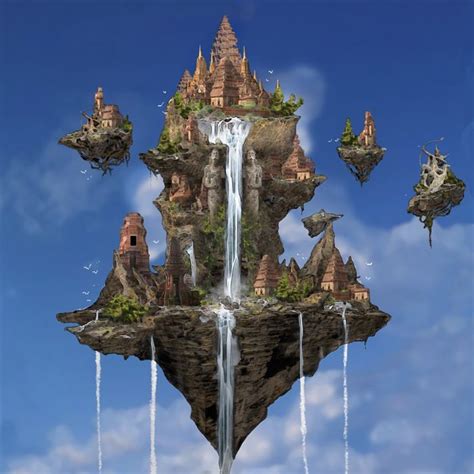 Image Result For Crystal Floating Island Fantasy Landscape Fantasy