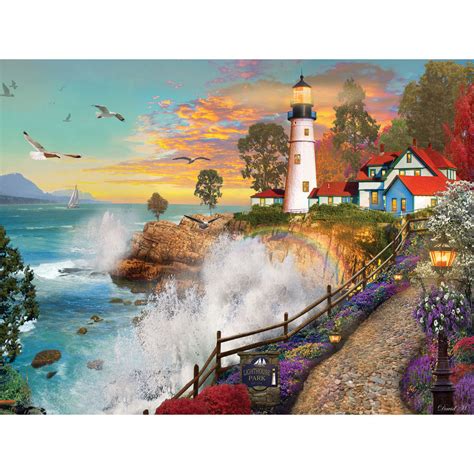 Lighthouse Park 1000 Piece Jigsaw Puzzle Bits And Pieces