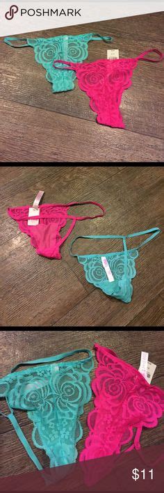 pink victoria secret thongs 2 new victoria secret pink 2 thongs both brand new one has tags the