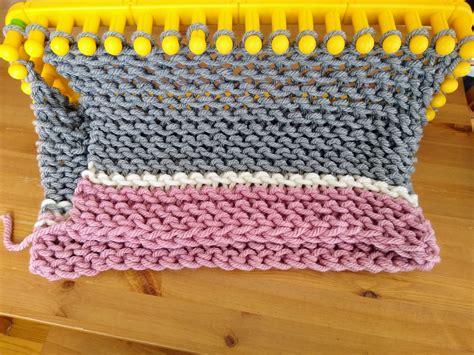 Zippy Loom Chunky Knit Garter Stitch Blanket Ms Yarn