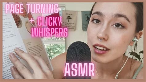 asmr unintelligible whisper flipping through magazine mic brushing youtube