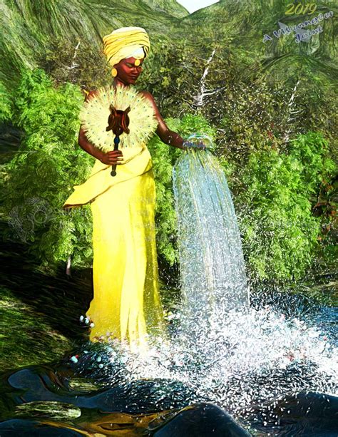 Oshun Goddess Of The Origin Of Rivers By Vwrangler On Deviantart