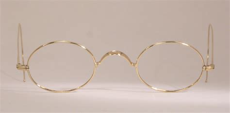 Optometrist Attic G O Co Gold Wire Rim Oval Antique Eyeglasses