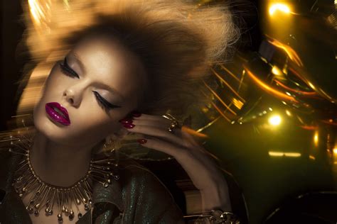 Surreal Beauty Fashion Editorial With Model Helen Desmettre Rich Makeup