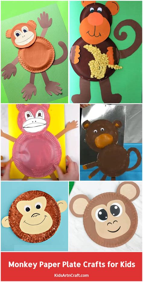 Paper Plate Monkey Fun Paper Plate Crafts For Kids Pa