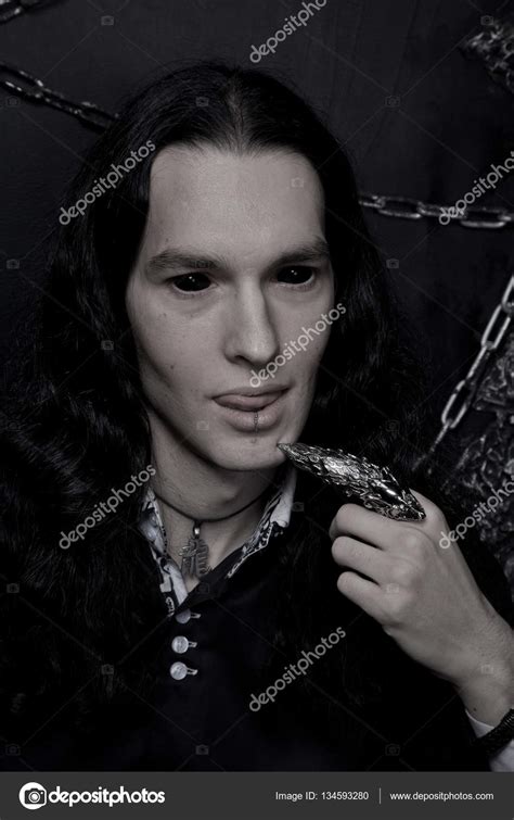 Handsome Beautiful Gothic Man Vampire Stock Photo By ©agnadevi 134593280