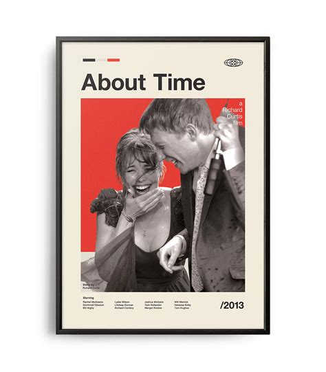 Mid Century Modern About Time Movie Poster Weekend Poster