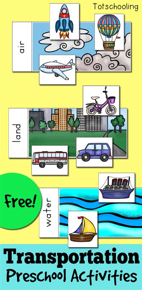 4 Transportation Themed Activities For Preschoolers Totschooling