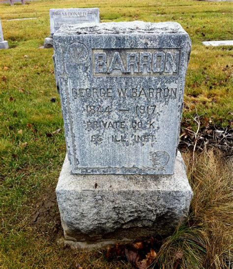 PVT George W Barron 1844 1917 Find A Grave Memorial Barron