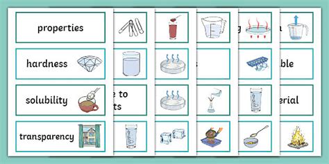 Free Year 5 Properties And Changes Of Materials Vocabulary Word Cards