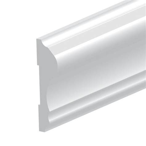Choose from many chair rail molding designs online. Royal® Building Products 11/16 x 2-5/8 x 8' White PVC ...