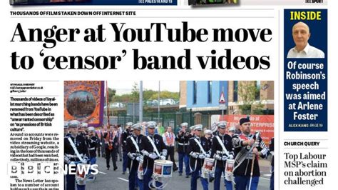 Paper Review Youtube Censorship Church Row Over Gay Members Bbc News