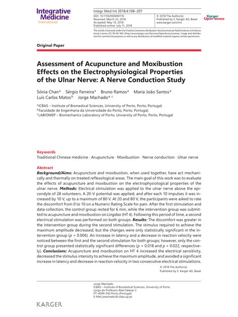 Pdf Assessment Of Acupuncture And Moxibustion Effects On The