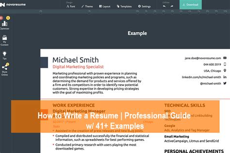 How To Write A Resume Professional Guide W 41 Examples Çok Bilenler