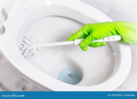 Toilet Scrubbing Stock Image Image Of Antibacterial