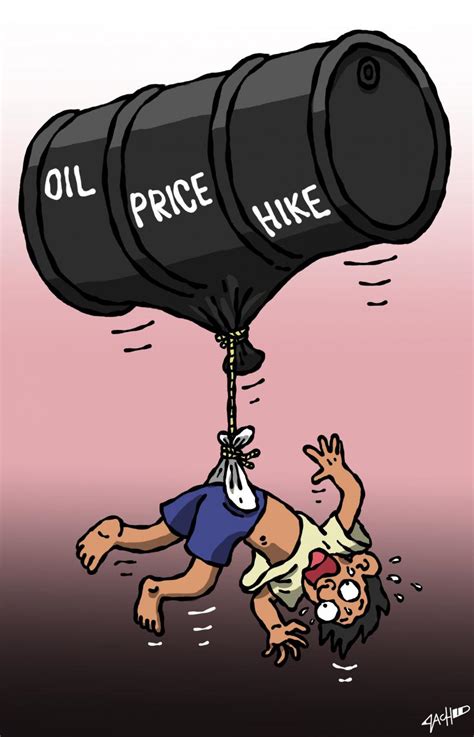 Oil Price Hike Cartoon Movement