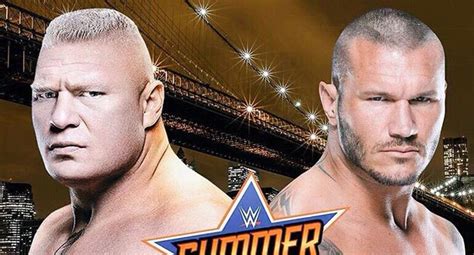 Wwe Brock Lesnar Vs Randy Orton Se Enfrentan Summerslam 2016